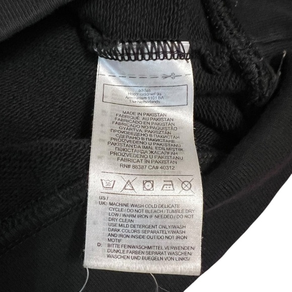 Adidas Originals Black Camo Sleeve Crewneck Sweatshirt XL Chevron Unisex - Picture 4 of 6